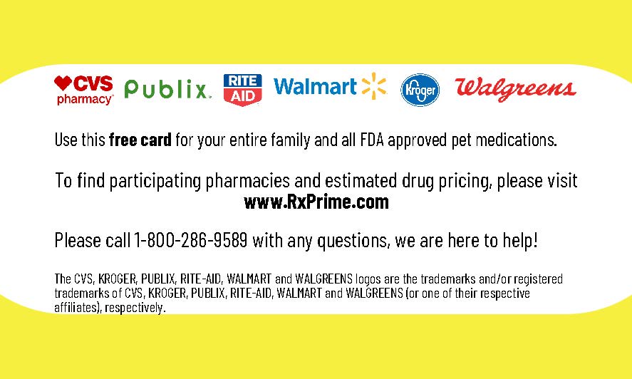 Prescription drug discount card